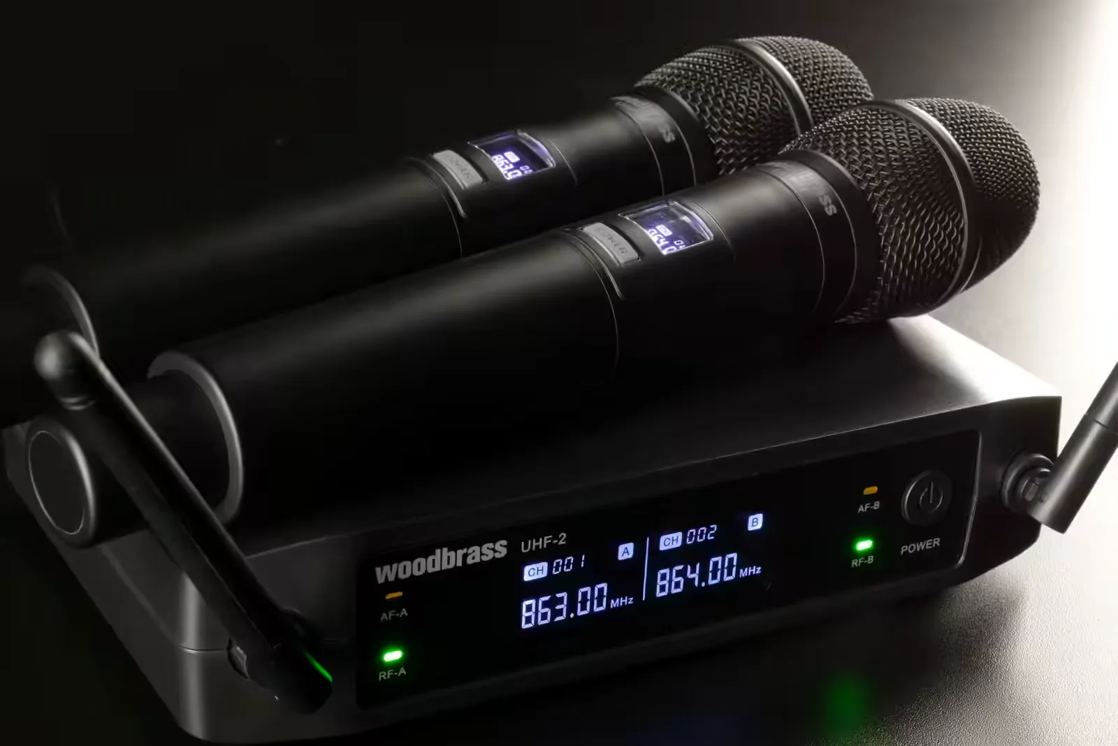 Double micro sans fil Woodbrass UHF